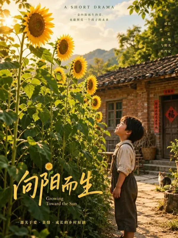 《老屋门前的向日葵》- 天美传媒亲情治愈短剧封面 《老屋门前的向日葵》- 天美传媒亲情治愈短剧封面